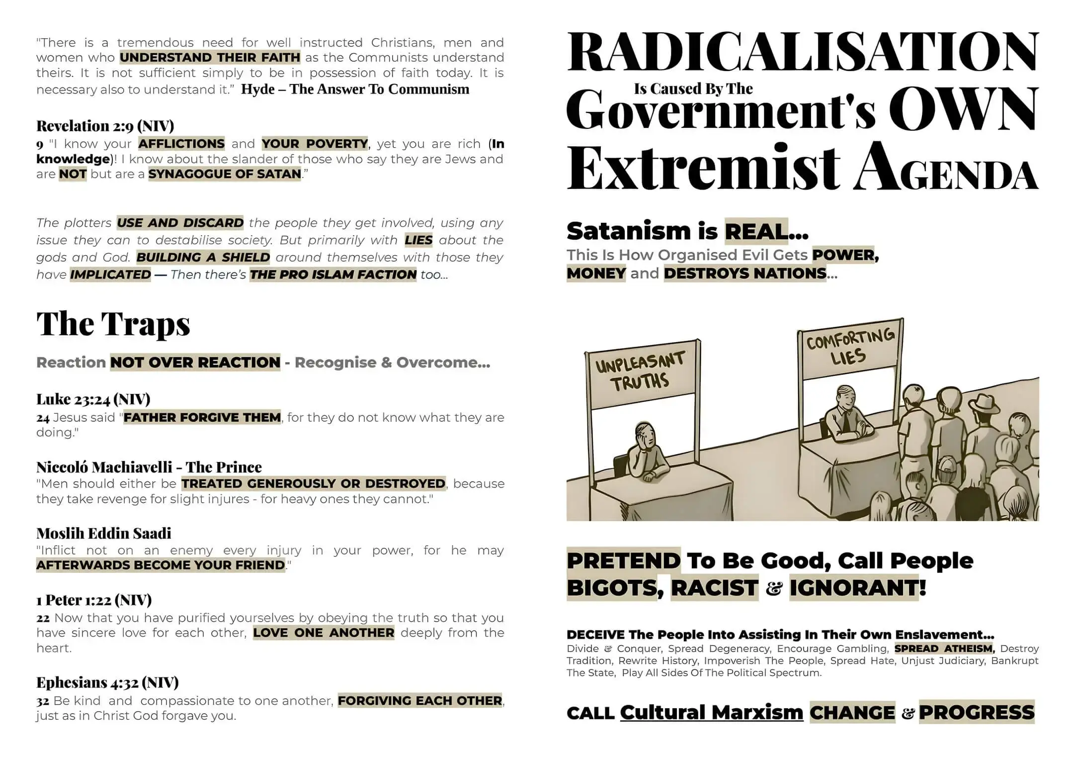 Unite Against Communism Anti Communist Leaflet